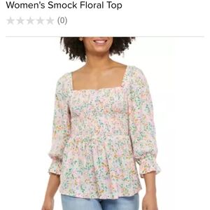 Crown & Ivy Floral Smock Top